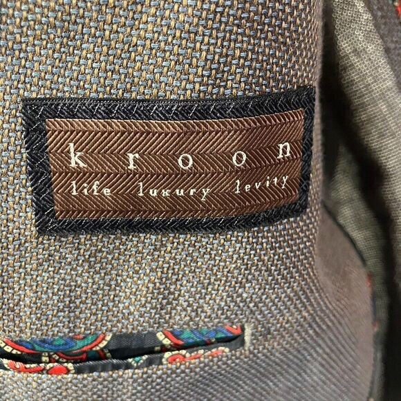 Kroon Bono 2 Men's 42R Single Breasted Blazer Jacket‎ Lined Cotton - Picture 10 of 15